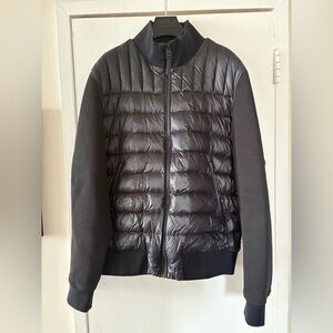 Mackage - COLLIN-R Nano Down Mixed Media Bomber Jacket - XL - Black - LIKE NEW